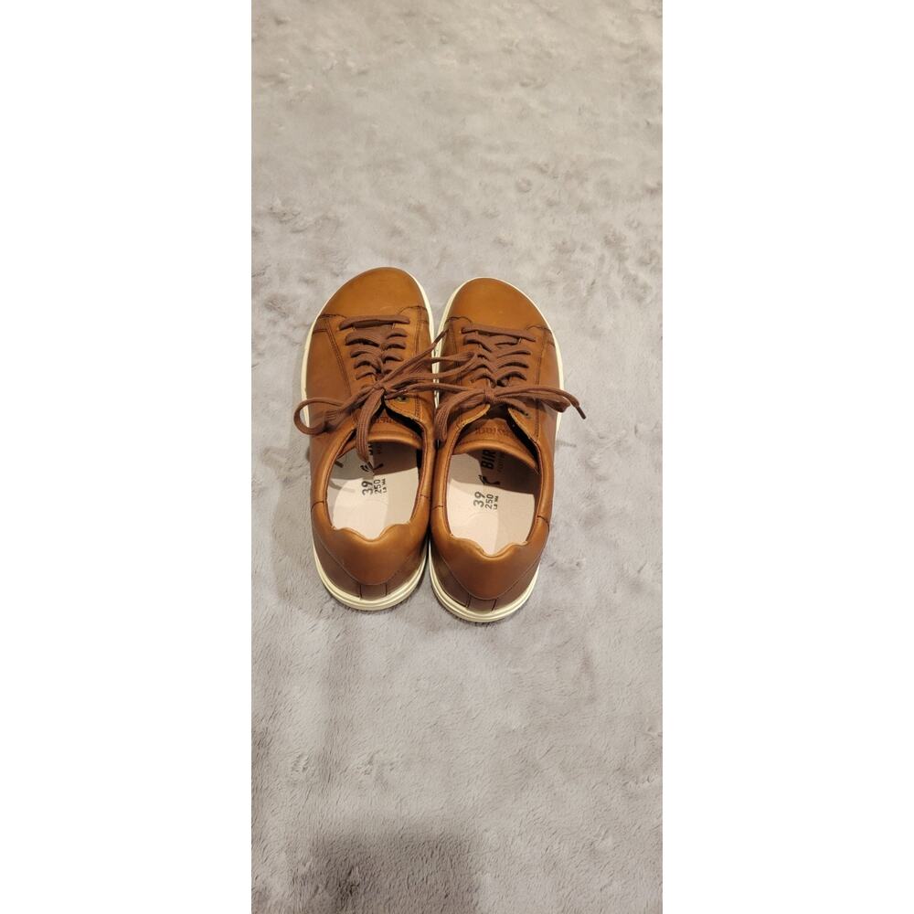Birkenstock Bend Low Cognac Leather Sneakers Womens EU 39 US 8-8.5 German - Picture 3 of 6
